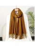 Solid Silk Blend Pashmina